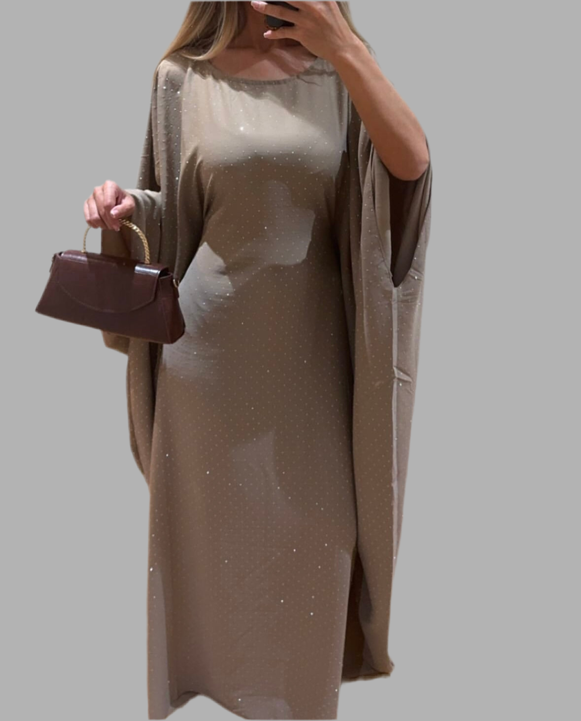 Rhinestone Shimmer Abaya
