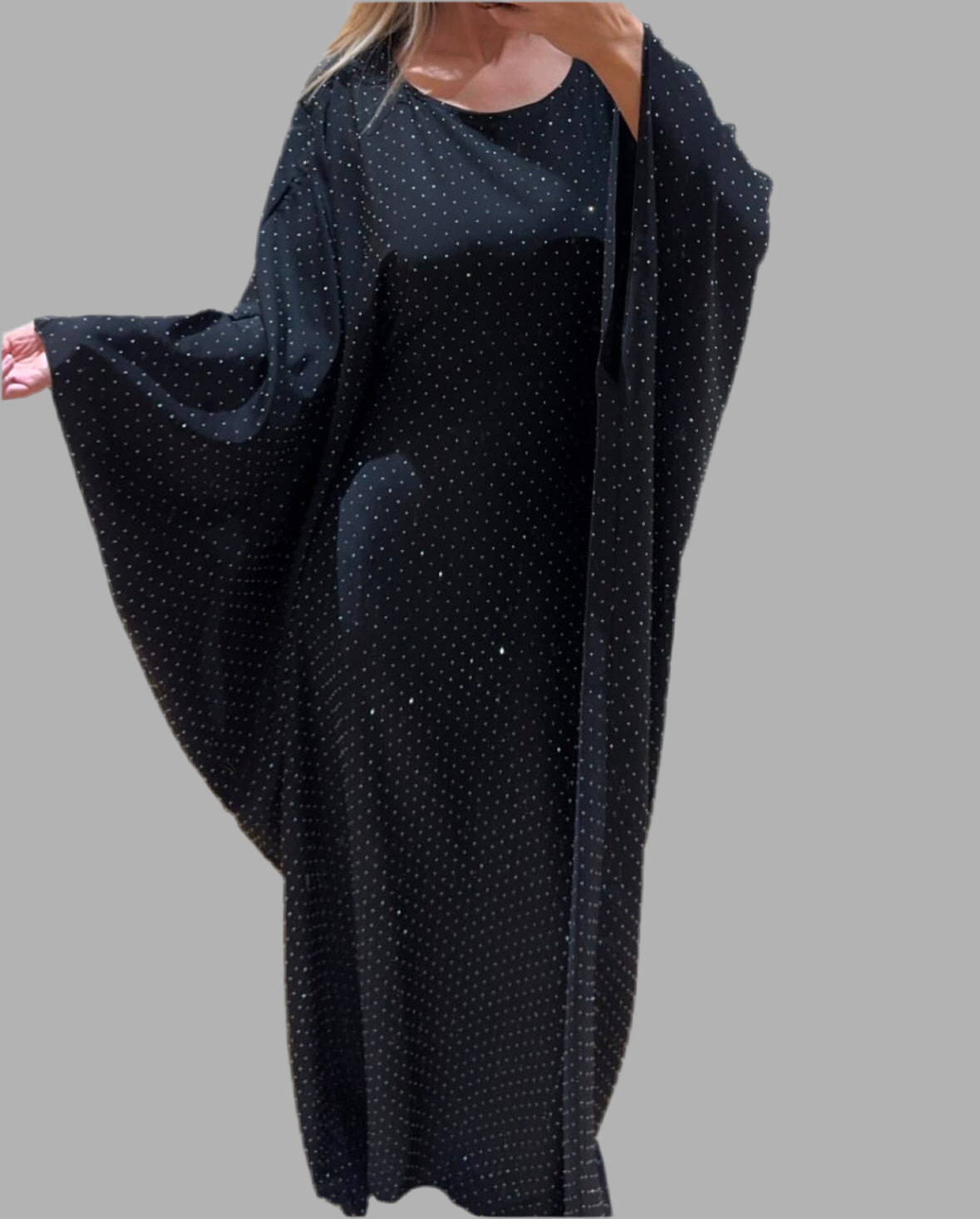 Rhinestone Shimmer Abaya