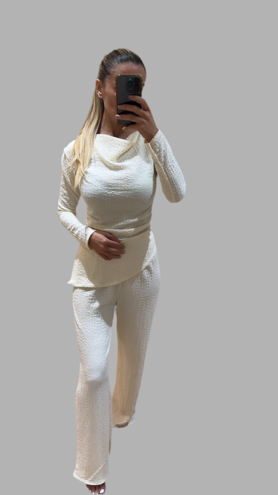 Waffle Asymmetric Co-Ord