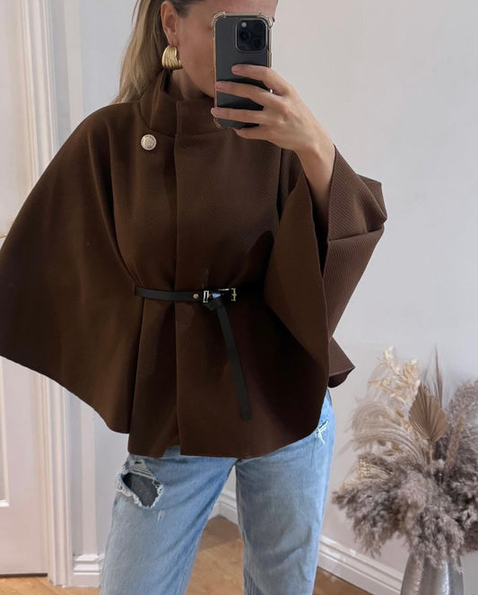 Belted Cape Jacket