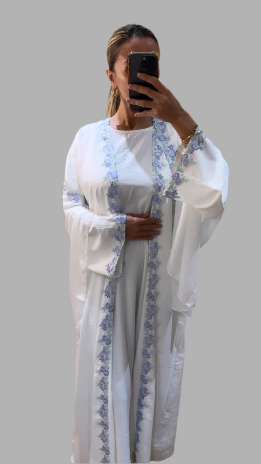 3 Piece Embroidered Luxury Abaya