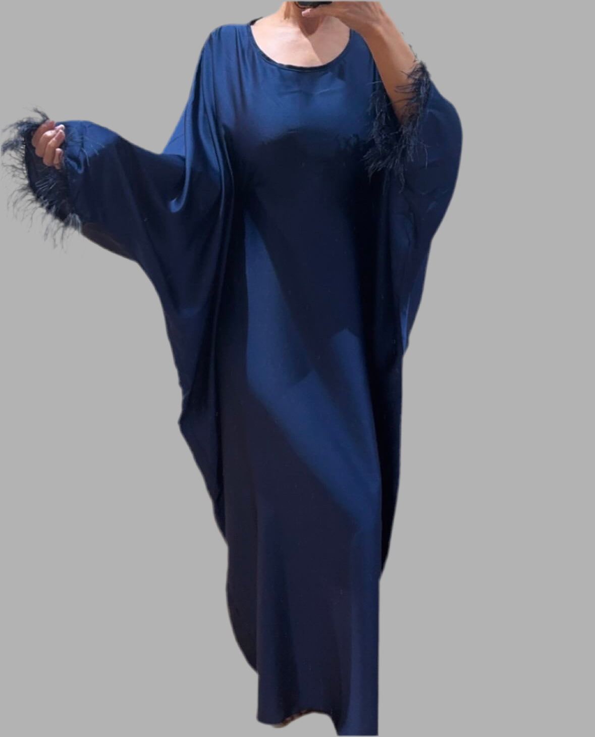Feather Sleeve Abaya