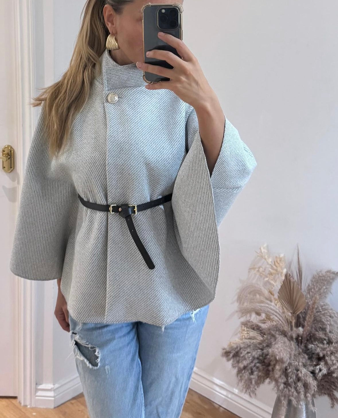 Belted Cape Jacket